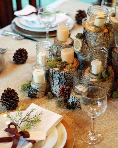 DIY navideño decoración mesa