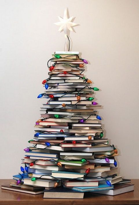DIY Árbol de Navidad Libros