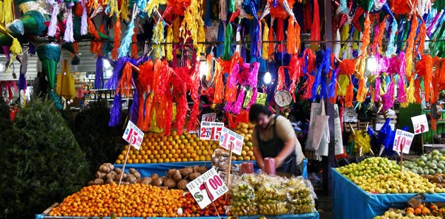 Mercado tradicional en México:  La Merced 