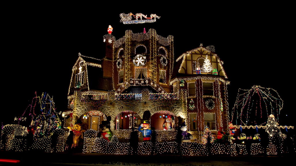 La casa navideña de Dominic Luberto